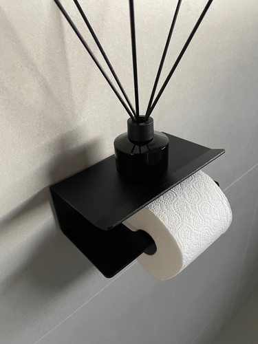 Uchwyt na papier toaletowy INTERNO P - Czarny