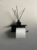 Uchwyt na papier toaletowy INTERNO P - Czarny