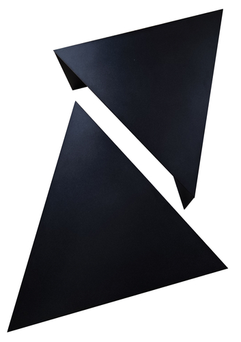 Stolik kawowy metalowy TRIANGOLO - Czarny