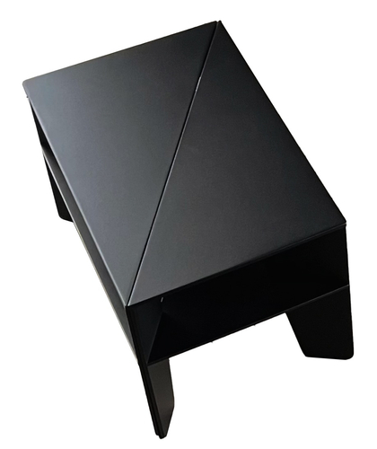 Stolik kawowy metalowy rozkładany ZAFFERANO - Czarny