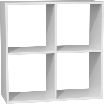 Regał komorowy ATLAS 2X2 - Biel Mat