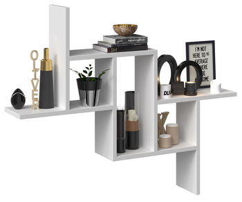 Regał wiszący ścienny BILBO - Biel Mat