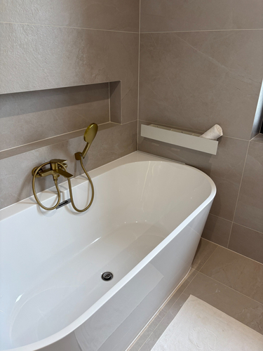 Półka Łazienkowa pod prysznic, do łazienki DECOLLO 60CM - Biel