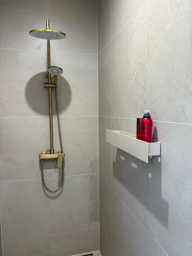 Półka Łazienkowa pod prysznic, do łazienki DECOLLO 60CM - Kaszmir Połysk