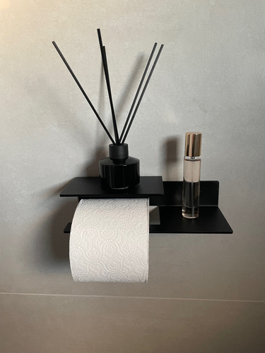 Uchwyt na papier toaletowy NESSO L - Czarny