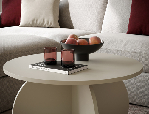 Stolik kawowy okrągły BAMBI 70cm - Kaszmir