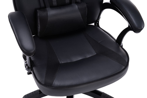 Fotel gamingowy obrotowy TRON-X - Czarny