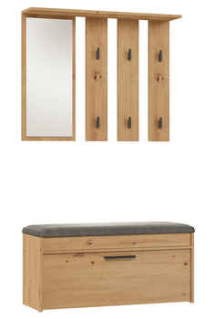 Garderoba przedpokojowa LARMA - Dąb Artisan