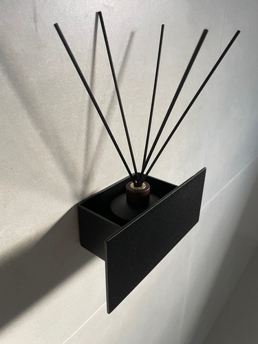 Półka Łazienkowa pod prysznic, do łazienki DECOLLO 20CM - Czarny