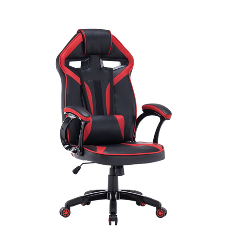 Fotel gamingowy obrotowy TRON-X - Czerwony