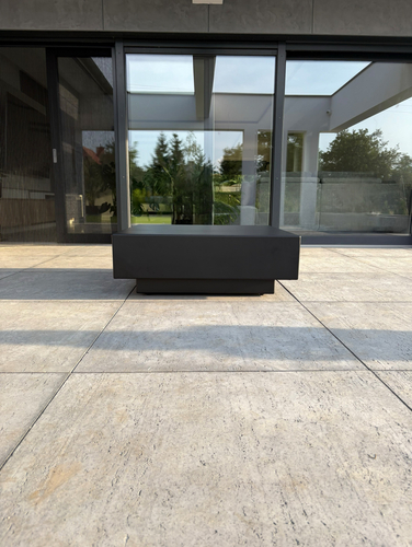 Stolik kawowy ogrodowy kwadratowy MOKKA - Czarny