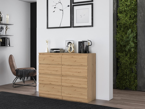 Komoda MALWIN S8 120CM - Dąb Artisan