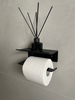 Uchwyt na papier toaletowy INTERNO P - Czarny