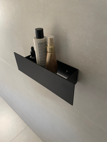 Półka Łazienkowa pod prysznic, do łazienki DECOLLO 30CM - Czarny