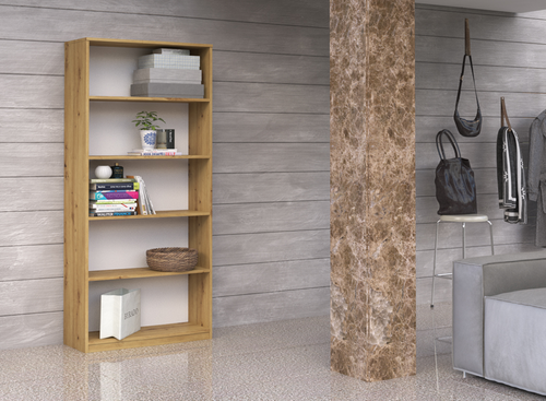 Regał LEMARI L80 - Dąb Artisan