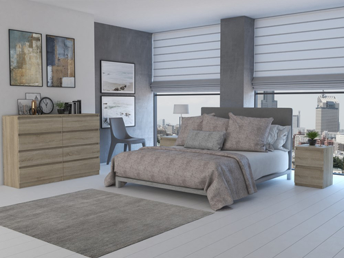 Komoda MALWIN S8 140CM - Dąb Sonoma