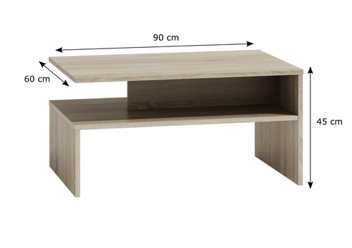 Stolik kawowy ława TEXAS - Dąb Sonoma