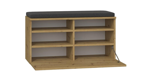 Szafka na obuwie z siedziskiem IVARO - Dąb Artisan