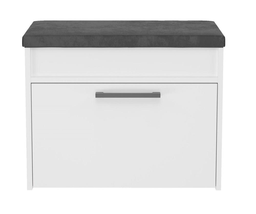 Szafka na obuwie z siedziskiem LARMA MINI - Biel Mat