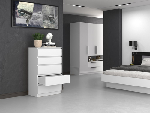 Komoda MALWIN S5 - Biel Mat