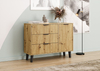 Komoda z lamelami i szufladami Piazza 1D3S 110cm - Dąb Artisan