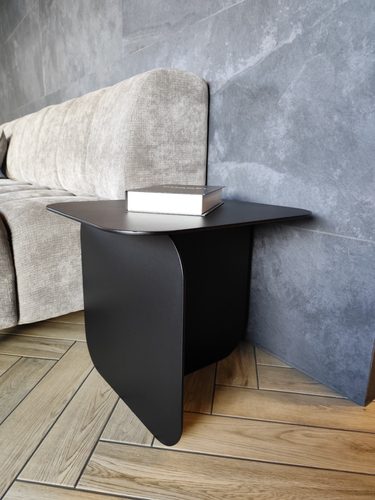 Stolik kawowy metalowy QUADRO - Czarny