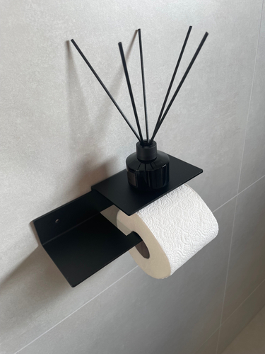 Uchwyt na papier toaletowy NESSO P - Czarny