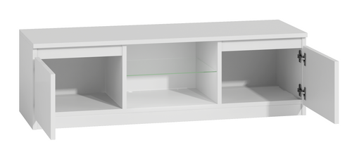 Szafka RTV BENDI 120CM - Biel Połysk