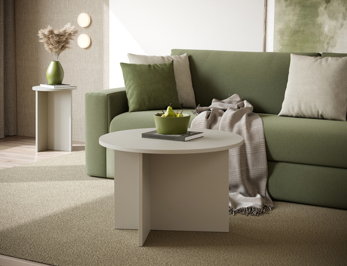 Stolik kawowy okrągły TAVO 70cm - Kaszmir