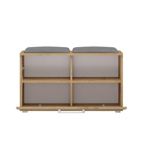 Szafka na obuwie z siedziskiem PALO - Dąb Artisan