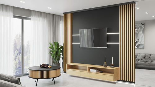 Lamele na płycie WALLDAY LIGHT - listwa przypodłogowa z oświetleniem LED - 48,4 cm