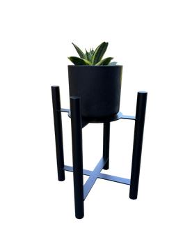 Kwietnik, stojak na kwiaty metalowy VELO 35cm - Czarny