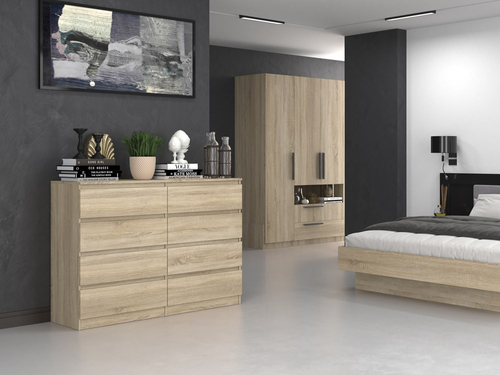 Komoda MALWIN S8 140CM - Dąb Sonoma