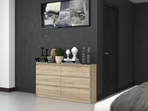 Komoda MALWIN S6 140CM - Dąb Sonoma