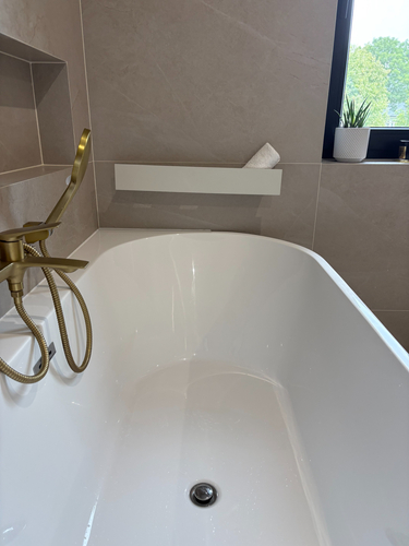 Półka Łazienkowa pod prysznic, do łazienki DECOLLO 60CM - Biel