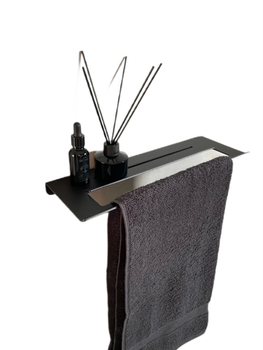 Wieszak Uchwyt na ręcznik wiszący MODERNO - Czarny