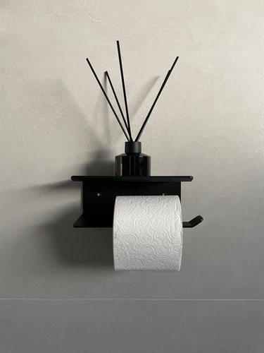 Uchwyt na papier toaletowy INTERNO P - Czarny