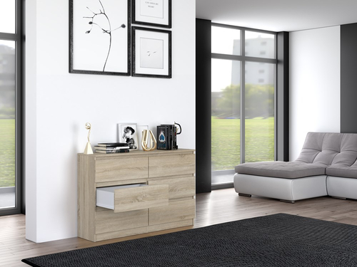 Komoda MALWIN S6 120CM - Dąb Sonoma