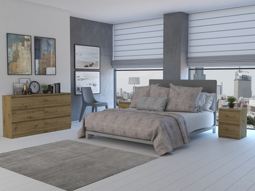 Komoda MALWIN S6 140CM - Dąb Artisan