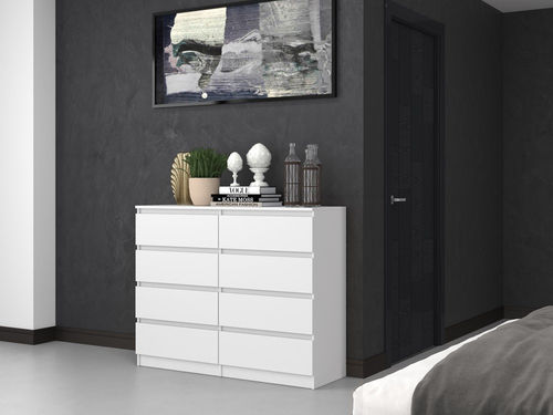 Komoda MALWIN S8 120CM - Biel Mat