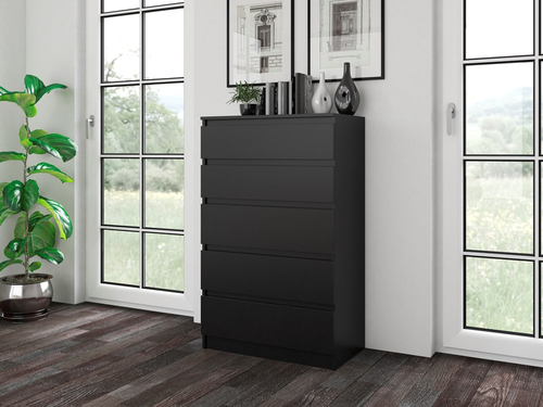 Komoda MALWIN S5 - Czerń Mat