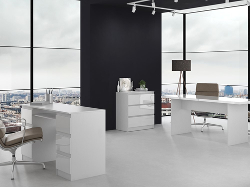 Komoda MALWIN S3 70CM - Biel Połysk