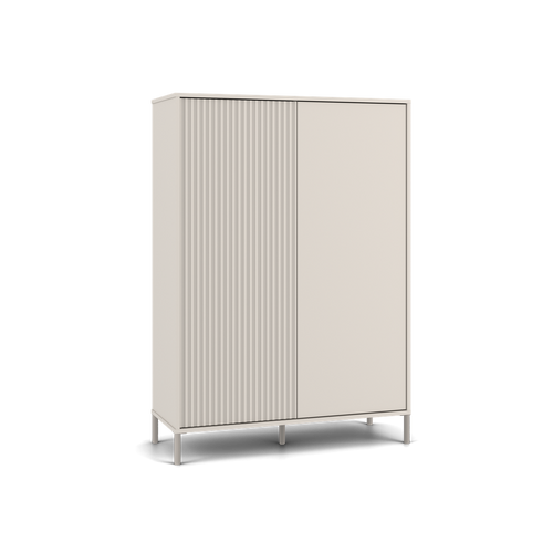 Witryna z lamelami 103cm MISEL 2LG - Kaszmir