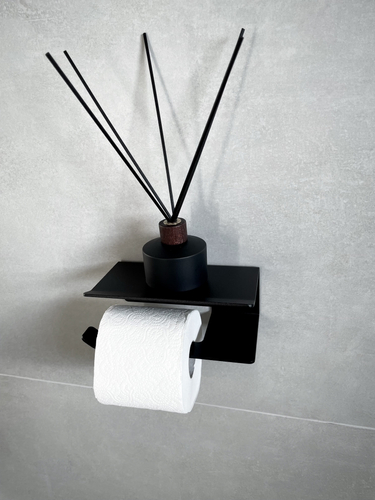 Uchwyt na papier toaletowy INTERNO L - Czarny