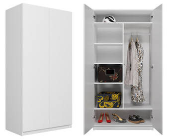 Szafa garderoba VERA DS-90 - Biel Mat