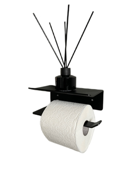 Uchwyt na papier toaletowy INTERNO P - Czarny