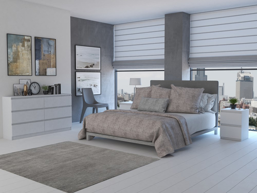 Komoda MALWIN S6 140CM - Biel Mat