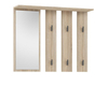 Wieszak ścienny z lustrem LARMA - Dąb Sonoma