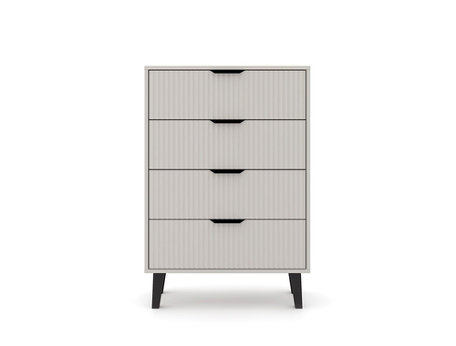 Komoda z lamelami i szufladami Piazza 4S 70cm - Kaszmir