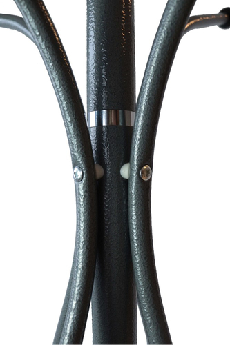 Wieszak na ubrania obrotowy stojący VELIO - Szary